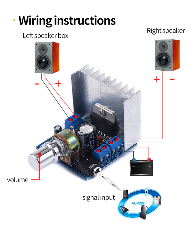 TDA7297 9-15V Səs gücləndirici dövrə