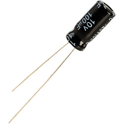 100uF/10V Elektrolitik kondensator